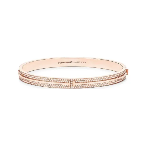 TIFFANY & CO. 18K Rose Gold Bangles Unisex Rose Gold