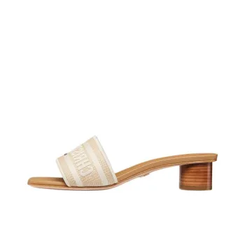 DIOR Dway Slide Slippers 3.5cm Women's Beige