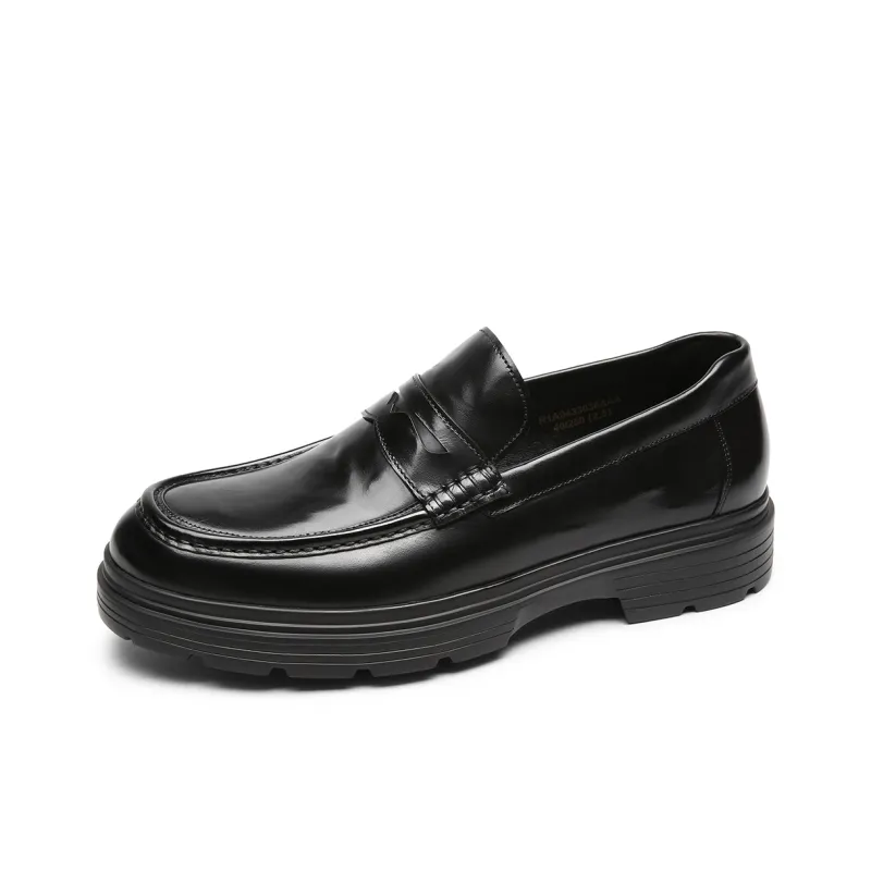 CROWN Men's Casual Shoes Men Low Top Black-1