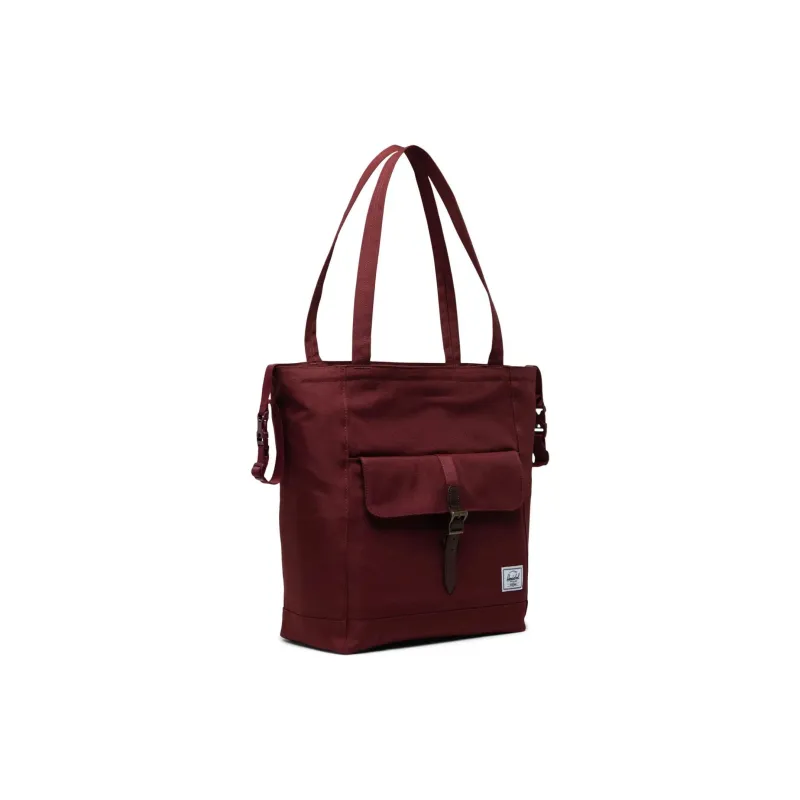 Herschel EcoSystem™ 600D Fabric Tote Bag Shopping Bag Shoulder Bag Handbag Women's Burgundy-1