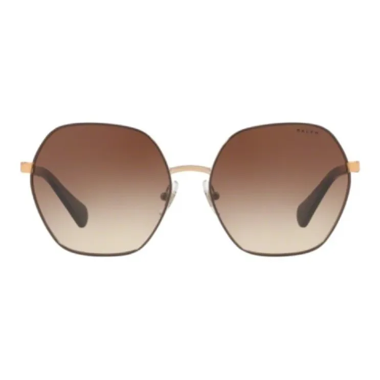 Ralph Lauren Metal Irregular Shape Sunglasses Women's Gold-1