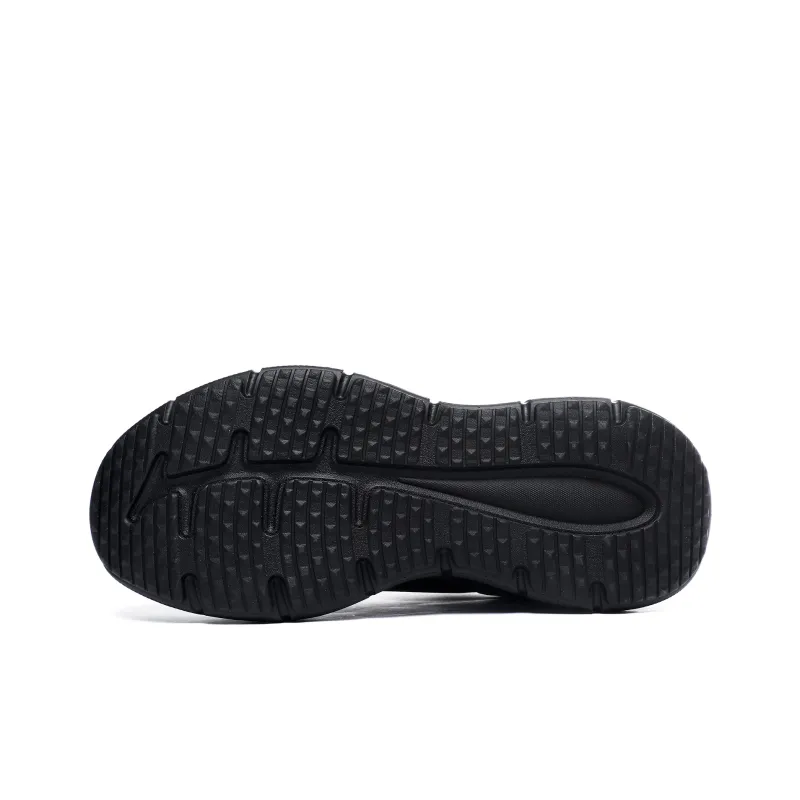 XIDELONG Breathable Anti Rollover Low Top Impact Resistant Shock Absorption Support Running Shoes Unisex Night Black-5
