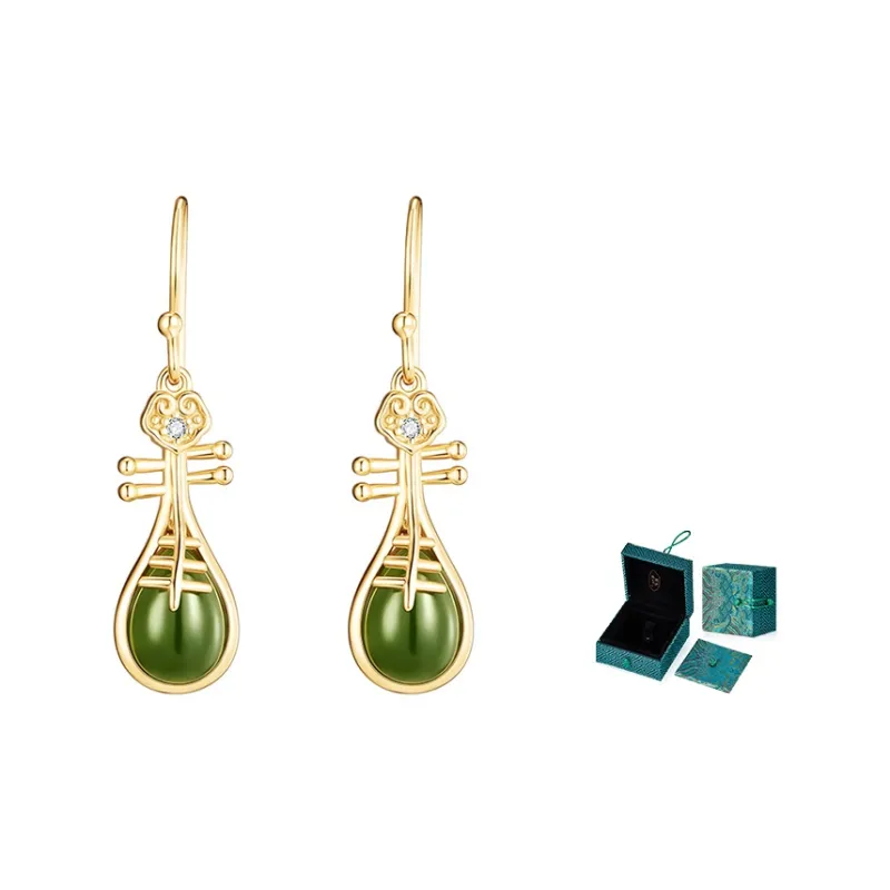 MAMADESHOUHU Earrings Jasper Women's-1