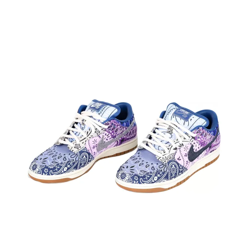 THE SHOE SURGEON x Nike Anti-Slip Wear-Resistant Low-Top Casual Shoes Men's Blue Purple-1