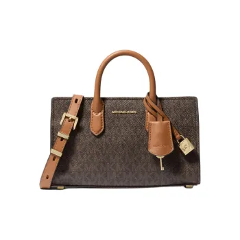MICHAEL KORS Leather Shoulder Bag, Crossbody Bag, Handbag Extra Small Women's Dark Brown