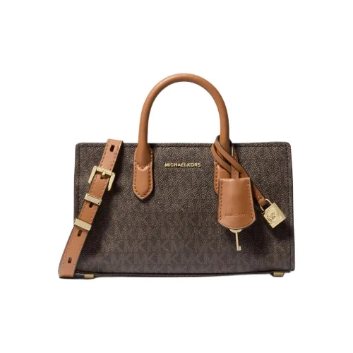 MICHAEL KORS Leather Shoulder Bag, Crossbody Bag, Handbag Extra Small Women's Dark Brown