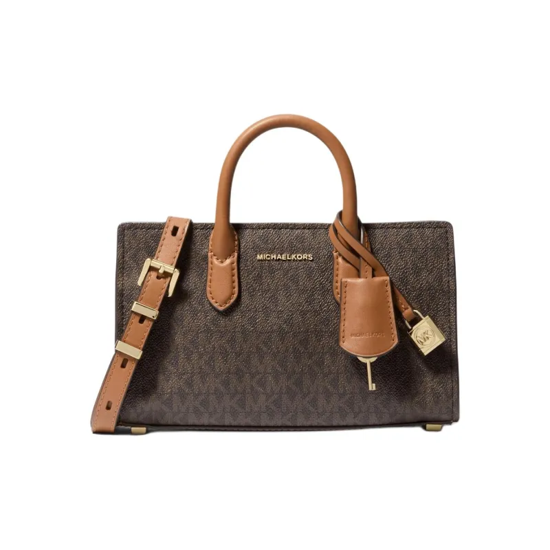 MICHAEL KORS Leather Shoulder Bag, Crossbody Bag, Handbag Extra Small Women's Dark Brown-0