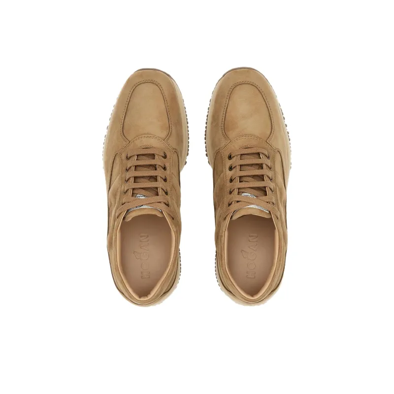 HOGAN Interactive Low Top Casual Shoes 5.5cm Women's Light Umber-4