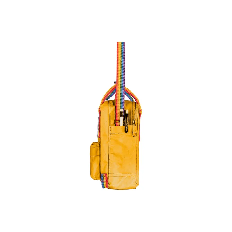 Fjallraven Kanken Vinylon Handbag Shoulder Bag Crossbody Bag Unisex Ochre Multicolor Rainbow-1