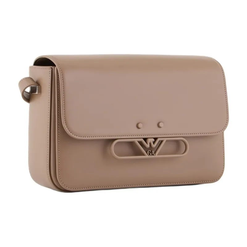 EMPORIO ARMANI Split Cow Leather Shoulder Bag, Crossbody Bag Women's Light Umber-1