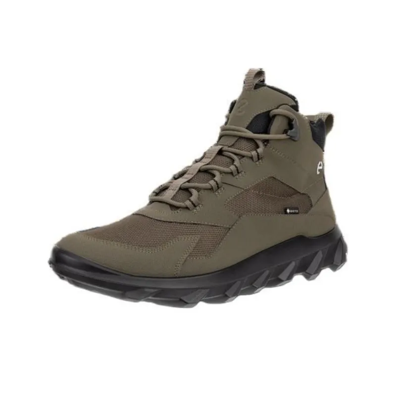 Ecco Anti-Slip Wear-Resistant Mid-Top Casual Shoes Men's Green-2