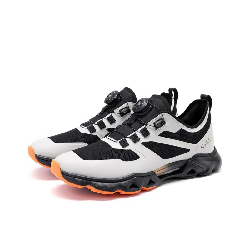 Satchi Wear resistant Lightweight Breathable And Non slip. Low Top Casual Shoes Men's Black & Multicolor-2