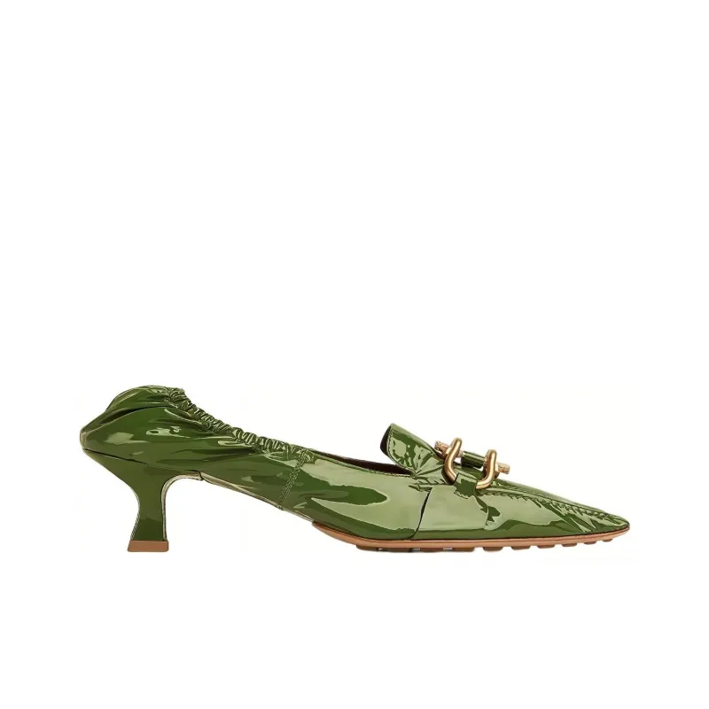 Bottega Veneta Madame Casual Single Shoes Women's Green-1