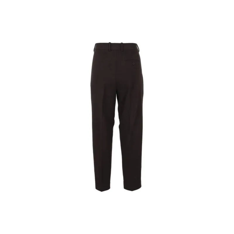 Circolo 1901 Pressed crease High rise Cropped Trousers-1