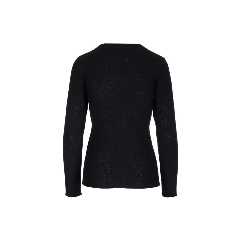 TOTEME V Neck Rib Knit Jumper-1