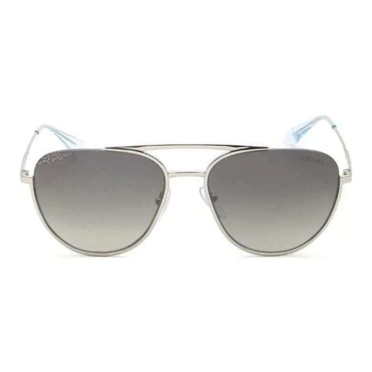 PRADA Metal Aviator Sunglasses Men's Silver-1