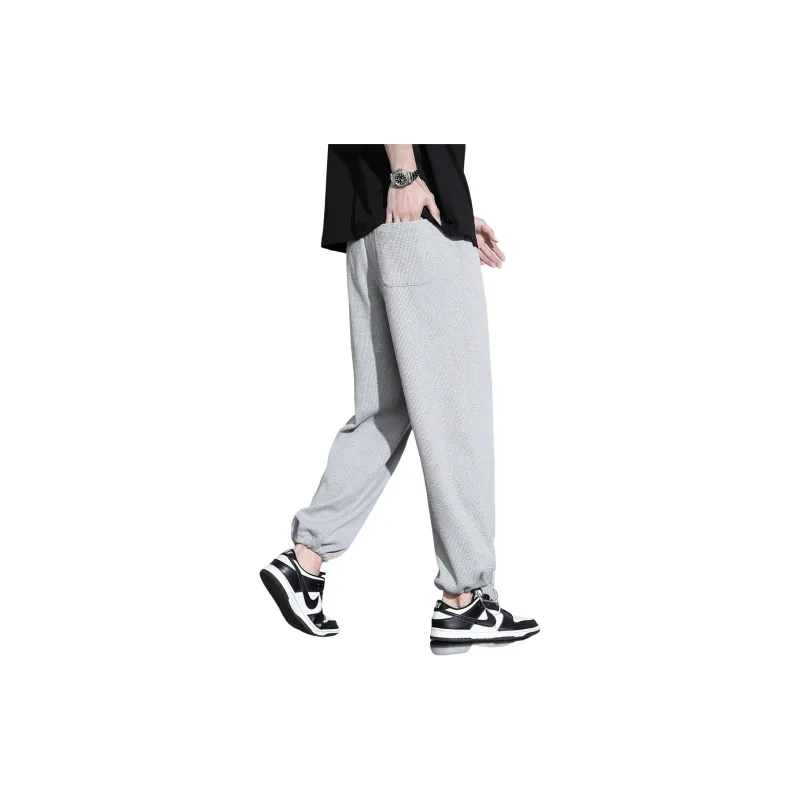 Tonlion Casual Pants Men's Cool Light Gray-1