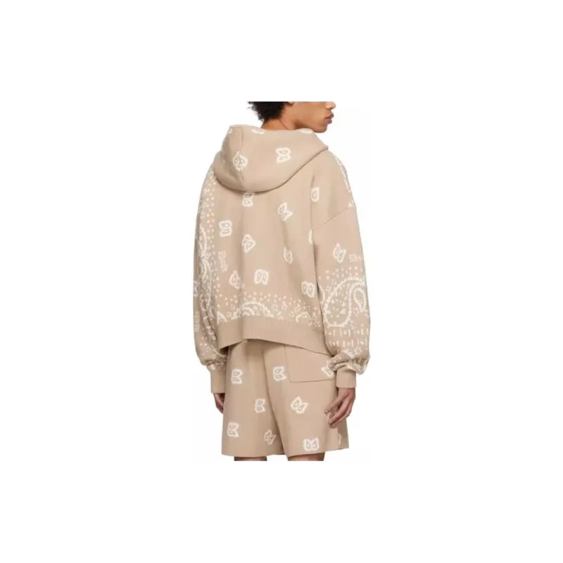 RHUDE Bandana Knit Zip Up-1