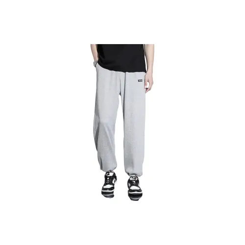 Tonlion Casual Pants Men Cool Light Gray