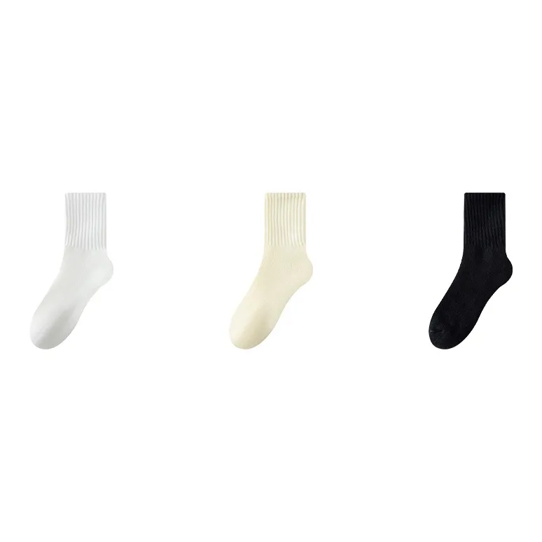 MIIOW Mid Calf Socks Women's Combo Set-0