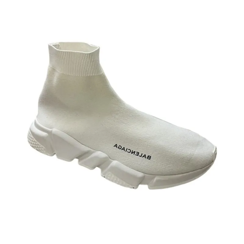 Balenciaga Speed Trainer Mid 'Triple White'-1