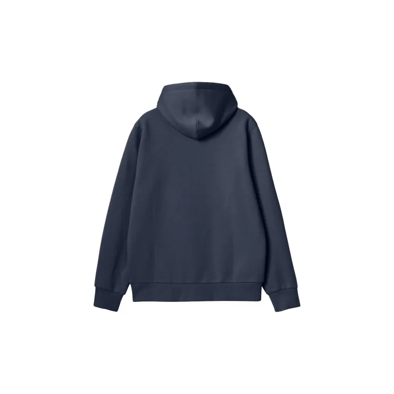 Carhartt WIP Hooded Script Embroidery Swea Sweatshirt Unisex Air Force Blue-1