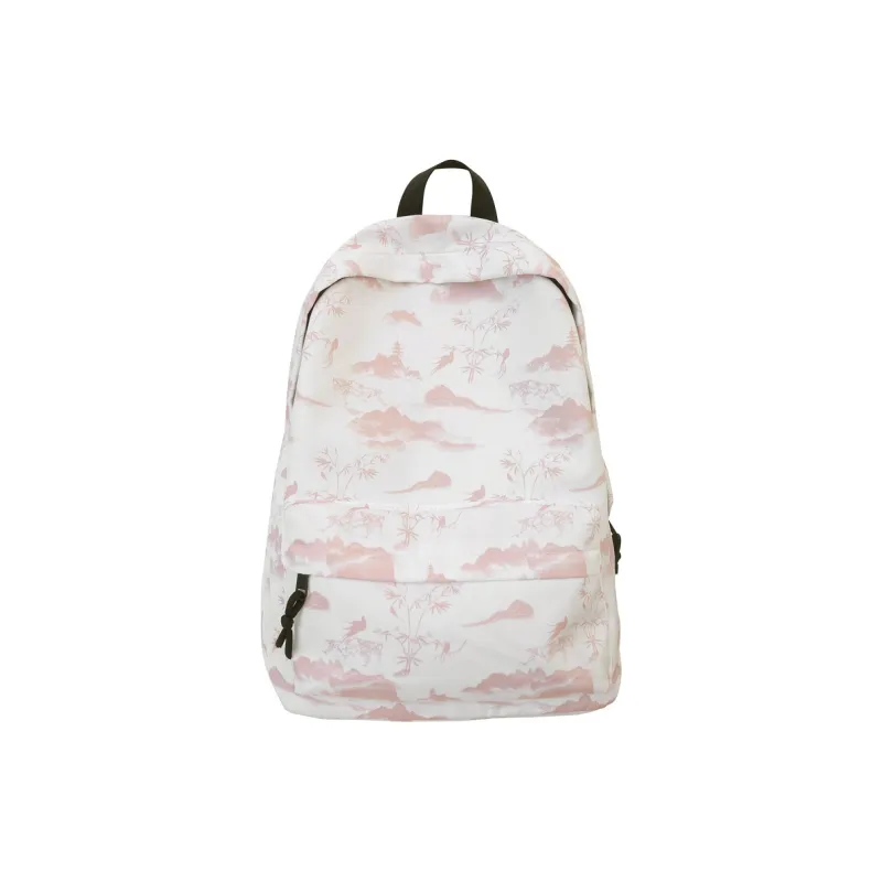KAKAXI Nylon Backpack Unisex Black/Pink/Blue-4