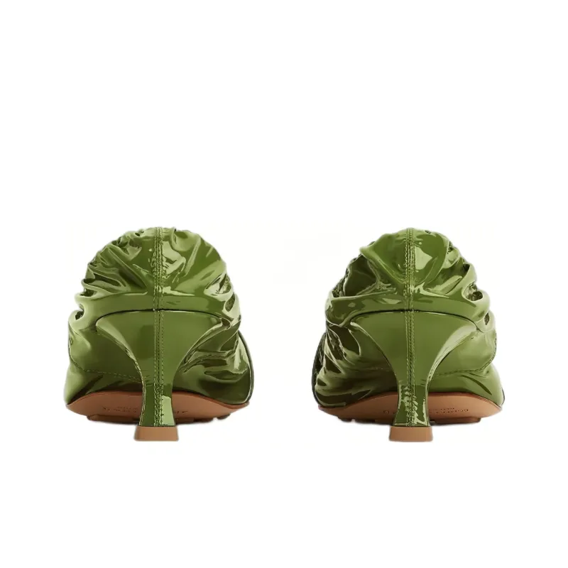 Bottega Veneta Madame Casual Single Shoes Women's Green-4