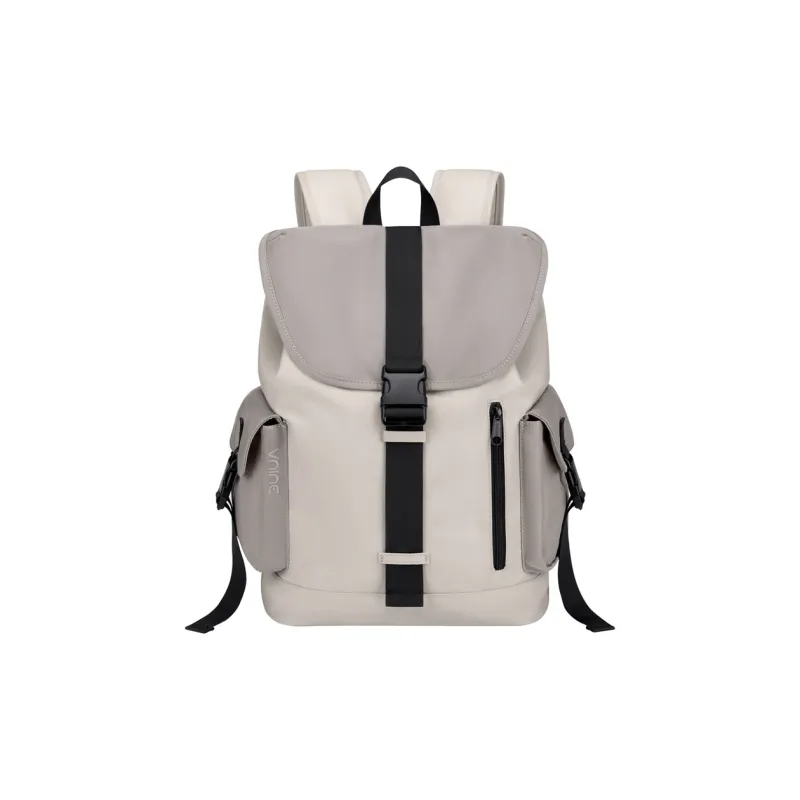 V.NINE Fabric 15 Inch Laptop Backpack For Men And Women's, University Student Backpack Tubas Unisex Greige-1