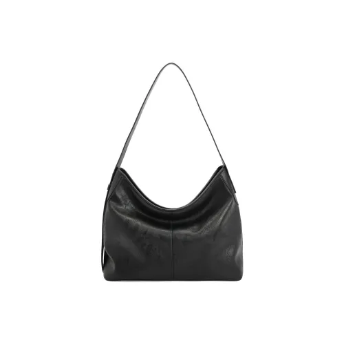 BELLE Artificial Leather Tote Bag, Shoulder Bag Women's Black/Brown