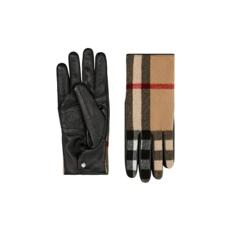 Burberry Wool Gloves Men's Multicolor-0