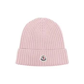 Moncler Logo Patch Knitted Beanie