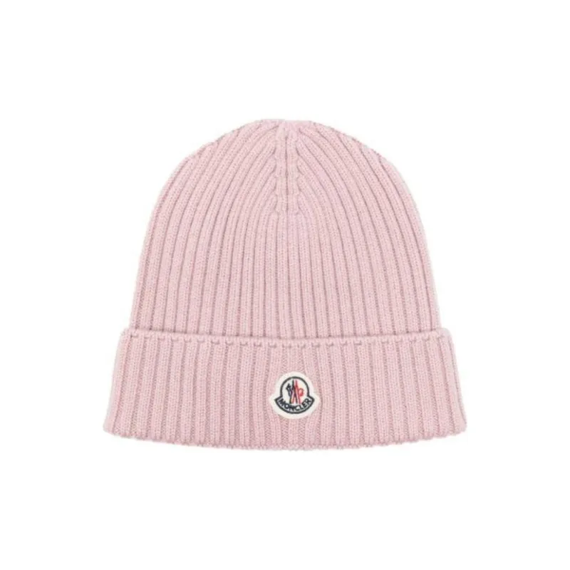 Moncler Logo Patch Knitted Beanie-0