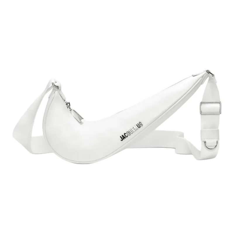 Nike X Jacquemus Le Swoosh Crossbody Bag White/White/Shiny Silver-0