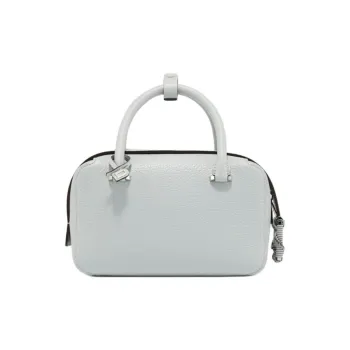Delvau Grained Leather Handbag Mini Women's Cloud Gray