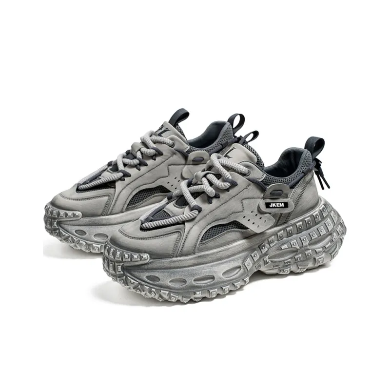 JKEM Height Increasing Breathable Low Top Chunky Sneakers Men's-12