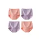 F Set-High-Rise Pastoral Style-Pink+Pink+Purple+Purple (4 Pack)