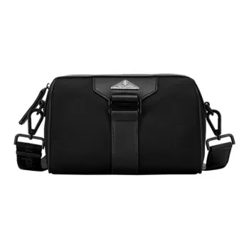 Hush Puppies Fabric Shoulder Bag Men's Black