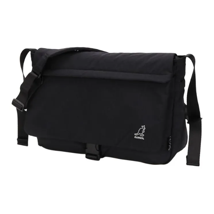 KANGOL Nylon Messenger Bag Crossbody Bag Shoulder Bag Men's Black-1