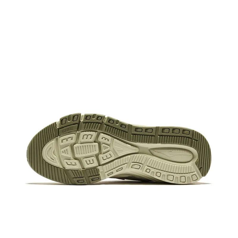 Erke Durable Breathable Low Top Casual Shoes Men's Light Brown-4