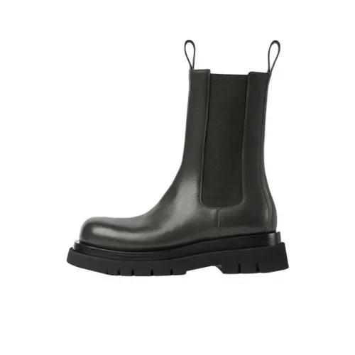 Bottega Veneta Tire Chelsea Boots Men Dark Green