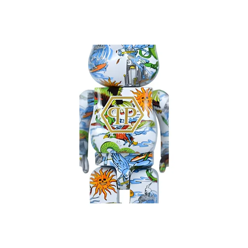 BE@RBRICK x PHILIPP PLEIN 400%100% Challenger The Brave MACAU Trendy Figures 7cm/28cm-3
