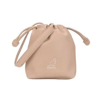 KANGOL Synthetic Leather Shoulder Bag Crossbody Bag Mini Women's Beige
