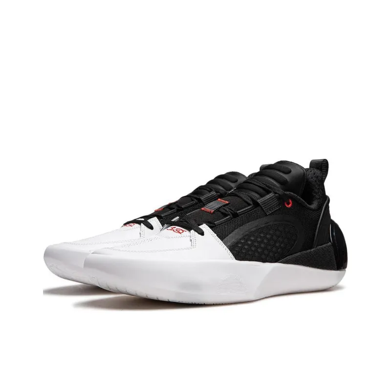 LINING Full City 12 ENCORE Basketball Shoes Men Low Top Black White-2