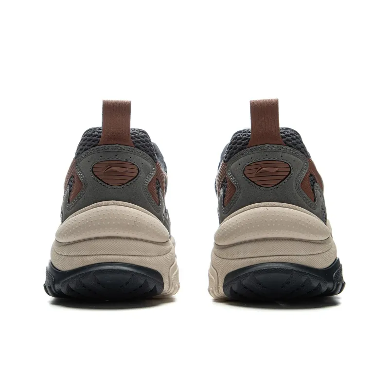 LiNing Churui V2 Wear-Resistant Slip-Resistant Low-Top Casual Shoes Men's Black Gray Green-5