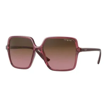 VOGUE Plastic Pradica Square Sunglasses Women's Pink-Brown Gradient