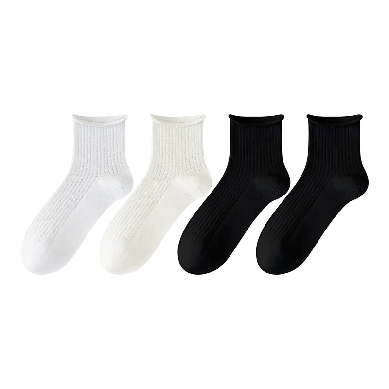 XXLLG Mid Calf Socks Women's 4 Pack-4