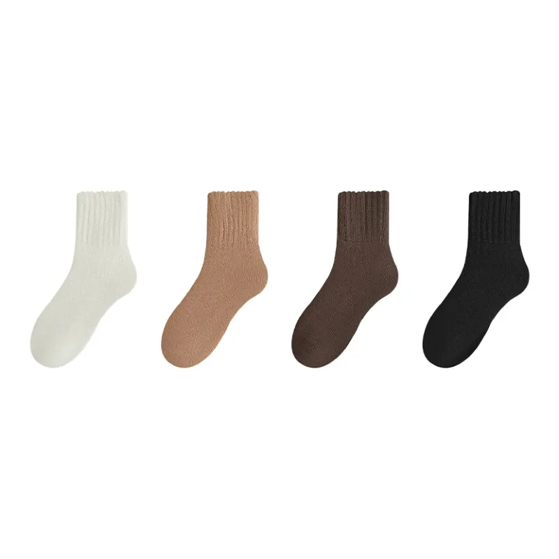 MIIOW Mid Calf Socks Women's 4 Pack-6