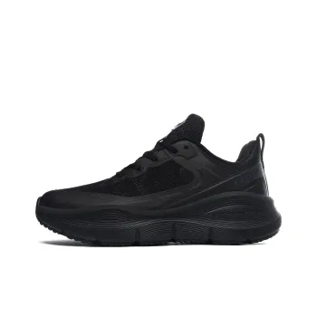 XIDELONG Breathable Anti Rollover Low Top Impact Resistant Shock Absorption Support Running Shoes Unisex Night Black