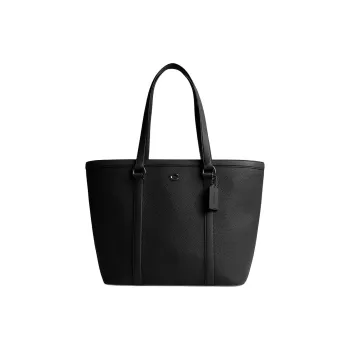 COACH Gotham Leather Tote Bag Shopping Bag Shoulder Bag Handbag Large Size Unisex Black